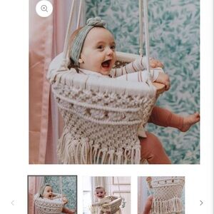 Brand New! Charming Macrame Baby Swing